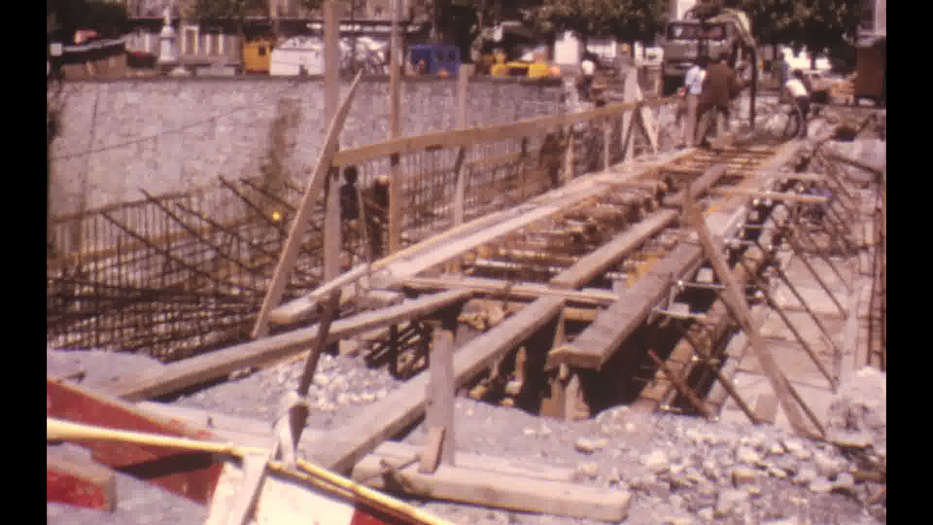 Construction d'un pont métallique