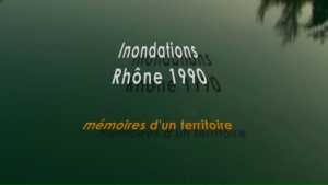 Inondations Rhône 1990