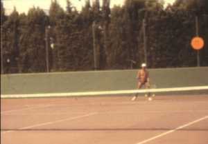 Tennis à Porto Petro, été 1984