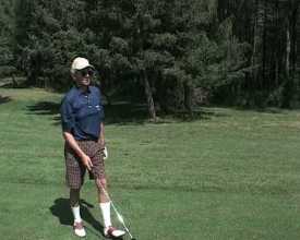 Nelson Monfort au golf de Gap-Bayard