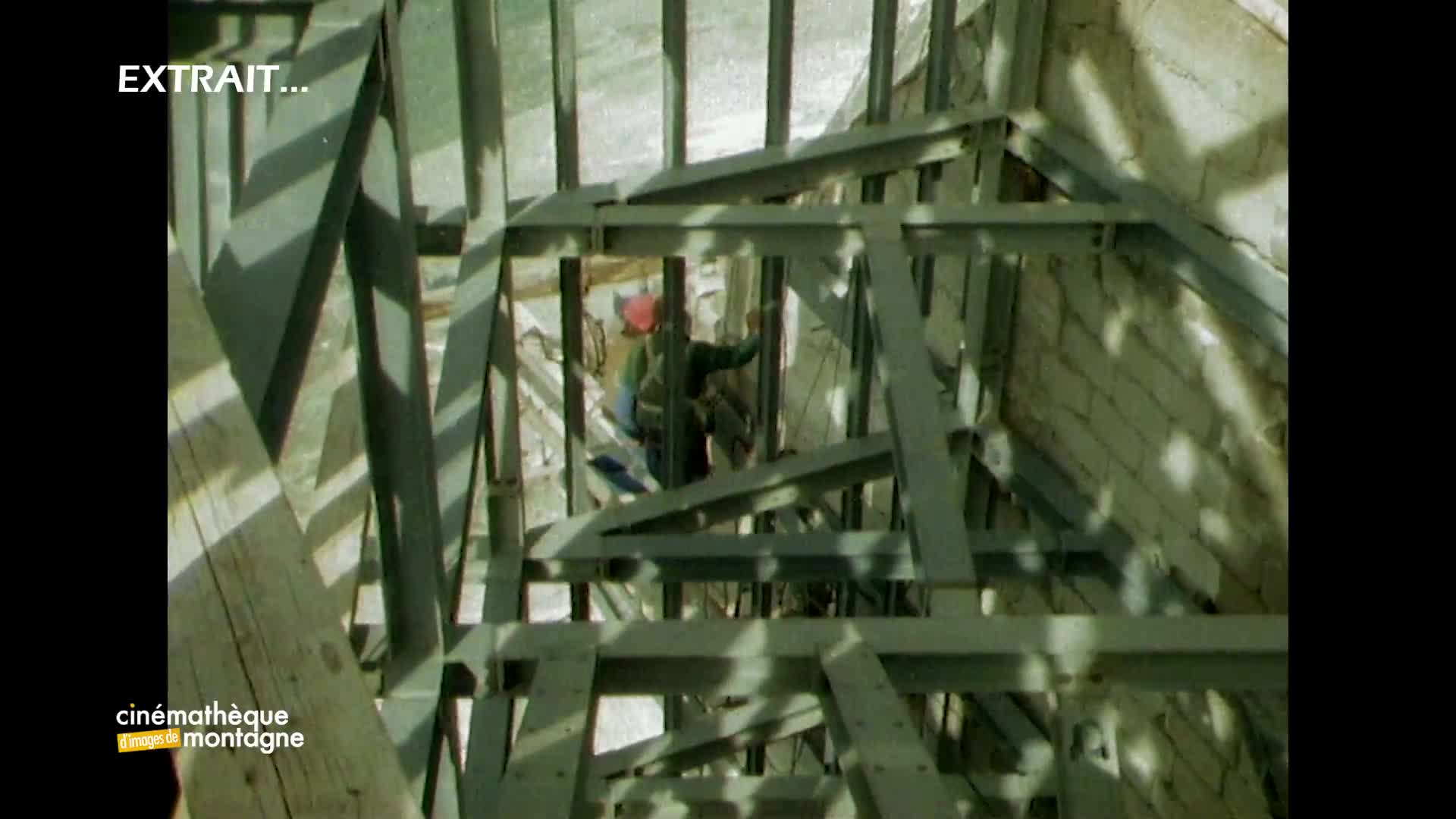 Travaux sur la gare supérieure de l'Aiguille du Midi