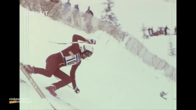 Compétition ski 1972 Grand ralenti